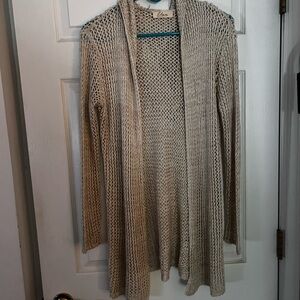 Open weave cardigan